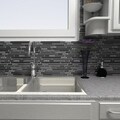 SomerTile 12x11.75-in Reflections Piano Bizancio Glass and Stone Mosaic Tile (Pack of 10)