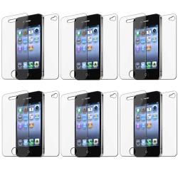 Front/ Back LCD Screen Protector Apple Iphone 4/ 4S (Pack of 6)-Image