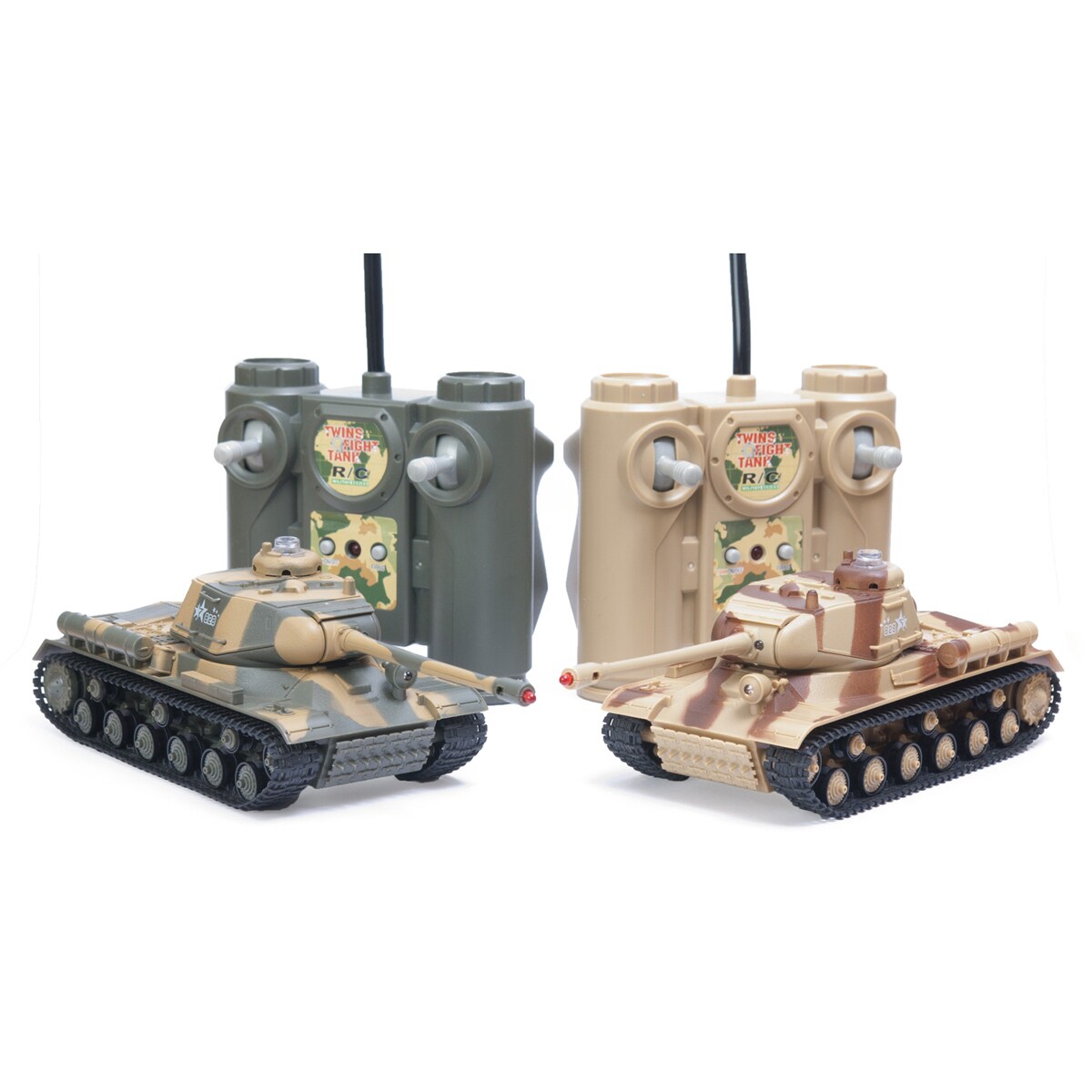 remote control laser tag fighting battle tank set