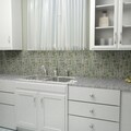 SomerTile 11.75-in Oasis Versailles Ivy Glass/ Ceramic Mosaic Tiles (Pack of 10)