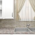 SomerTile 12x11.75-in Reflections Piano Sahara Glass and Stone Mosaic Tile (Pack of 10)