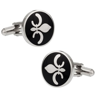 Cuff Daddy Stainless Steel Fleur de Lis Cuff Links