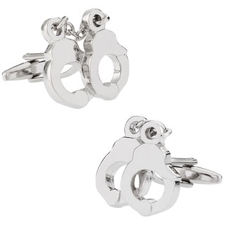 Cuff Daddy Silvertone Police Cuff Links