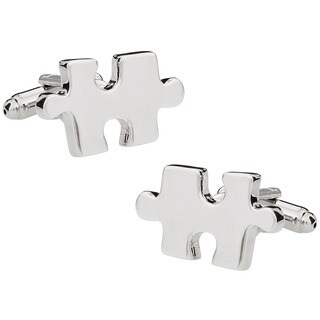 Cuff Daddy Silvertone 'Jigsaw Puzzle' Cufflinks