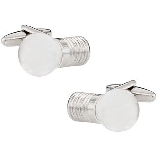 Cuff Daddy Silvertone Lightbulb Cuff Links