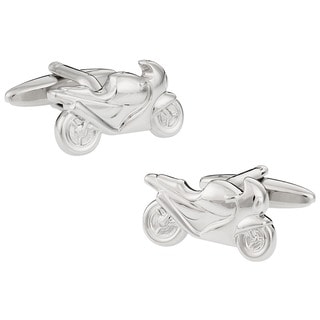 Cuff Daddy Silvertone Sport Bike Cuff Links