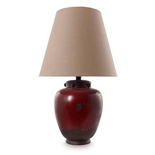 Handcrafted Ceramic 'Vase of Light' Table Lamp (Mexico)