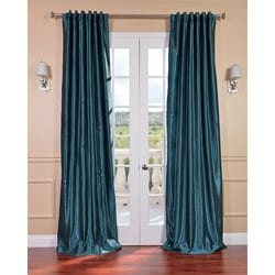 Buy Cheap Peacock Vintage Faux Textured Dupioni Silk Curtain Panel