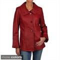 Excelled Women's Leather Shawl Collar Jacket