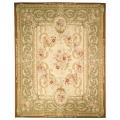 Hand-knotted French Aubusson Ivory Wool Rug (12' x 15')
