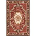 Hand-knotted French Aubusson Red Wool Rug (8' x 10')