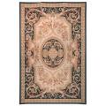 Hand-knotted French Aubusson Beige Wool Rug (4' x 6')
