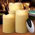 Sarah Peyton 3-piece Flameless Candle Set with Remote
