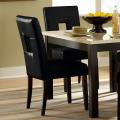 Mendoza Black Keyhole-back Side Chairs (Set of 2)