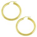 18k Goldplated Sterling Silver Tube Hoop Earrings