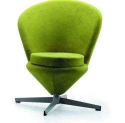 Red Labeled Green Cone Chair 