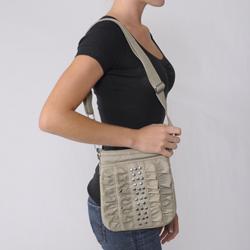 Adi Designs Ruffle Detail Adjustable Strap Cross-body Handbag