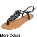 Glaze by Adi Women's 'Blake-10' Embellished Thongs