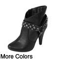 Liliana by Adi Women's 'Markee-2' Studded Detail High Heel Ankle Boot