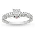 Miadora 14k Gold 1/2ct TDW Diamond and Sapphire Engagement Ring (H-I, I2-I3)