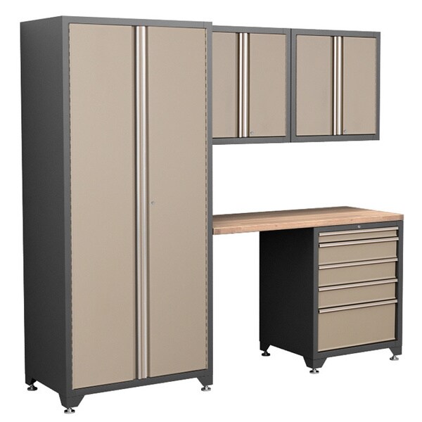 NewAge Products Pro Series Taupe 5-piece Cabinetry Set