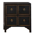 Wood 4-drawer End Table