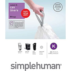 simplehuman Custom Fit 10-gallon Trash Can Liners (Pack of 50)-Image