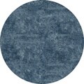 Handmade Posh Light Blue Shag Round Rug (4' x 4')