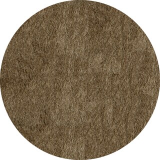 Handmade Posh Light Taupe Shag Round Rug (4' x 4')