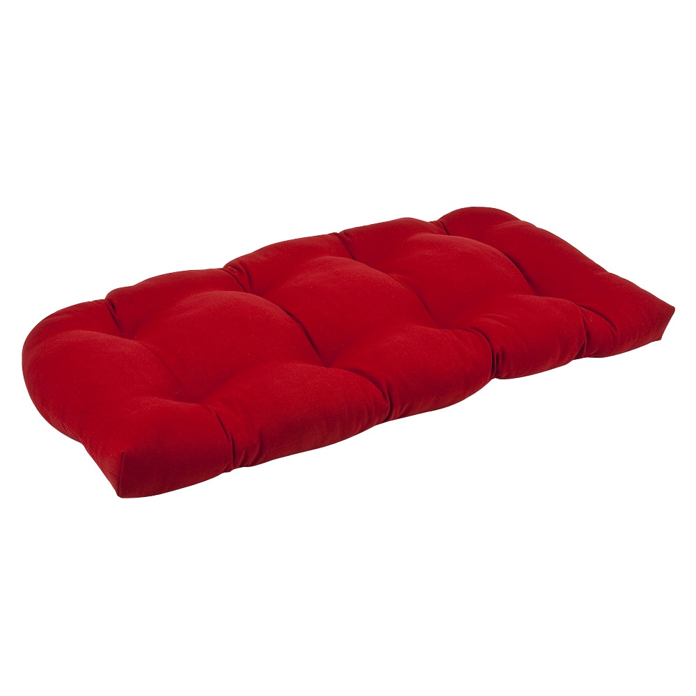 Pillow Outdoor Red Wicker Loveseat Cushion Patio Furniture 