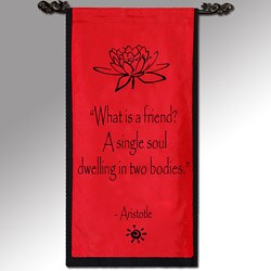 See Reviews Aristotle 'What is a friend?' Cotton Scroll (Indonesia)