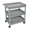 Luxor Gray 3-Tub Utility Cart