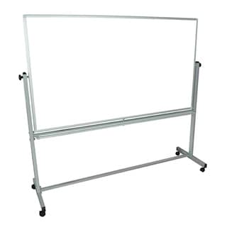 Luxor 72 in. W x 40 in. H Mobile Reversible Magnetic Whiteboard