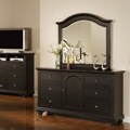 Napa Black Dresser and Mirror
