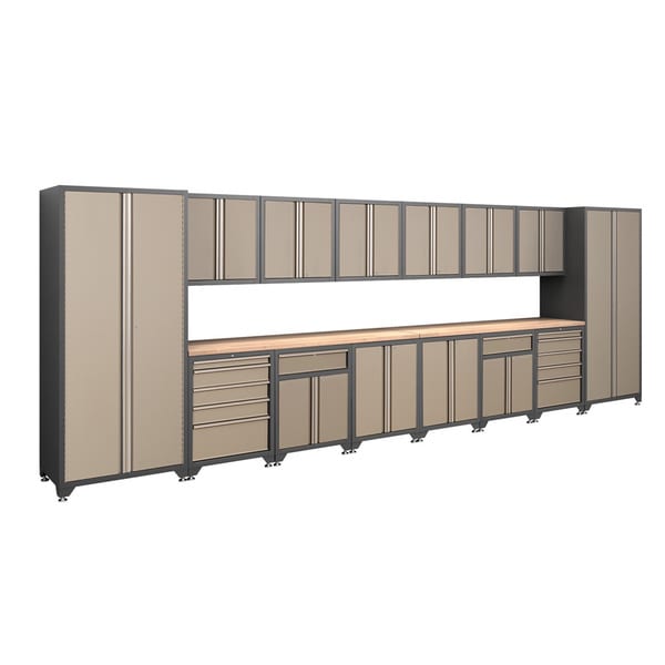 NewAge Products Pro Series Taupe 16-piece Cabinetry Set
