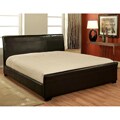 Abbyson Living Monaco Dark Brown Bi-cast Leather King-size Bed