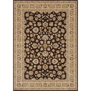 Primeval Coffee/ Beige Oriental Rug (11'2 x 14'6)