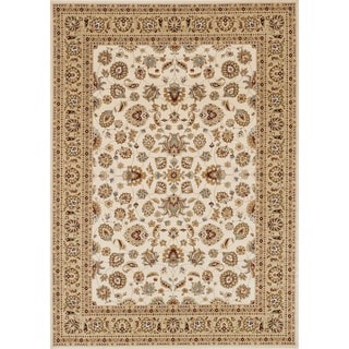 ( ._.) Primeval Ivory/ Beige Oriental Rug (11'2 x 14'6)