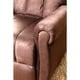 Abbyson Living Bayside Dark Brown Microsuede Pushback Recliner