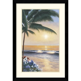 Diane Romanello 'Palm Beach Sunrise' Framed Art Print