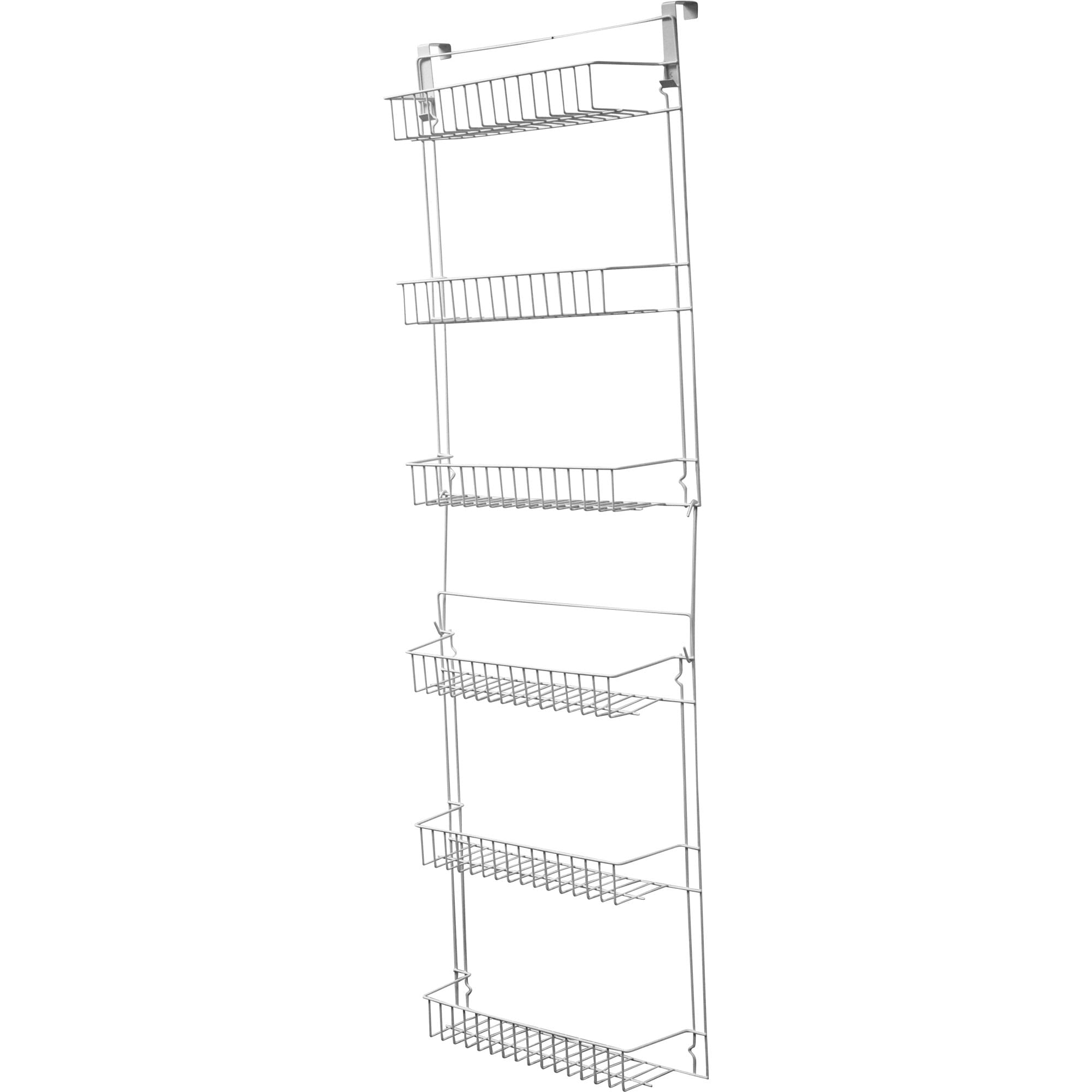 5 Foot Vinyl Covered Steel Overdoor Storage Basket Rack