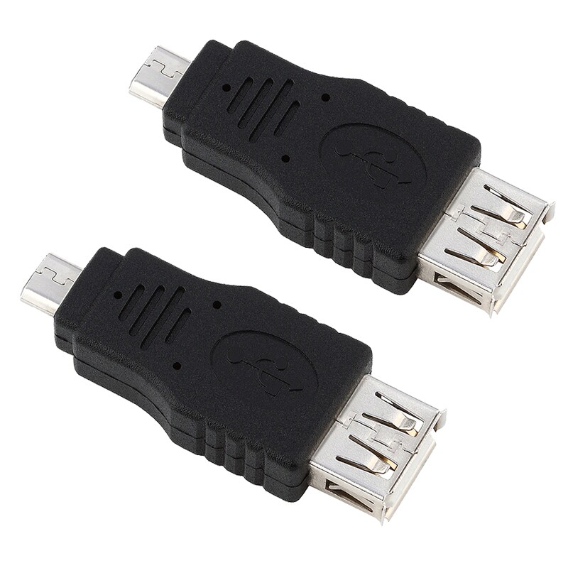 INSTEN USB 2.0 A to Micro B 5-Pin F/ M Adapter (Pack of 2)