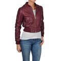 Knoles & Carter Women's Plus Size Perforated Bomber Jacket