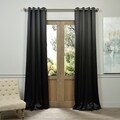 Jet Black Thermal Blackout 96-inch Curtain Panel Pair