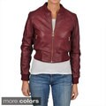 Knoles & Carter Women's Perforated Bomber Jacket