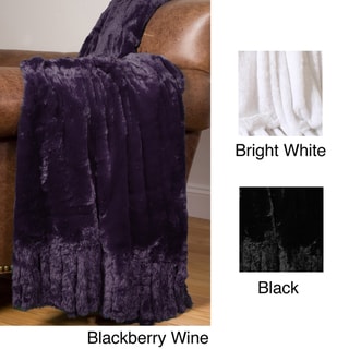 Laura Foxtail Trim Throw