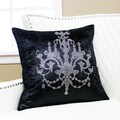 Chandeliers Rhinestone Stud Velvet Pillow 19 x 19 (Set of 2)