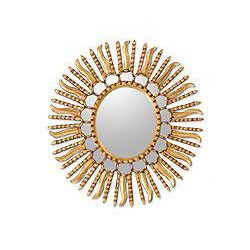 Great Prices Handcrafted Glass 'Winter Sun' Mirror (Peru)