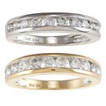 14k White or Yellow Gold 3/4ct or 1ct TDW Channel Diamond Eternity Band