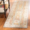 Handmade Kerman Navy Gold Wool Rug (2'3 x 12')